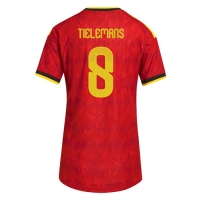 Camiseta Bélgica Youri Tielemans #8 Primera Equipación Replica Mundial 2026 para mujer mangas cortas